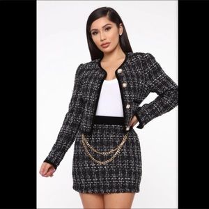 FASHION NOVA | Lady-Like Tweed Set | NWT